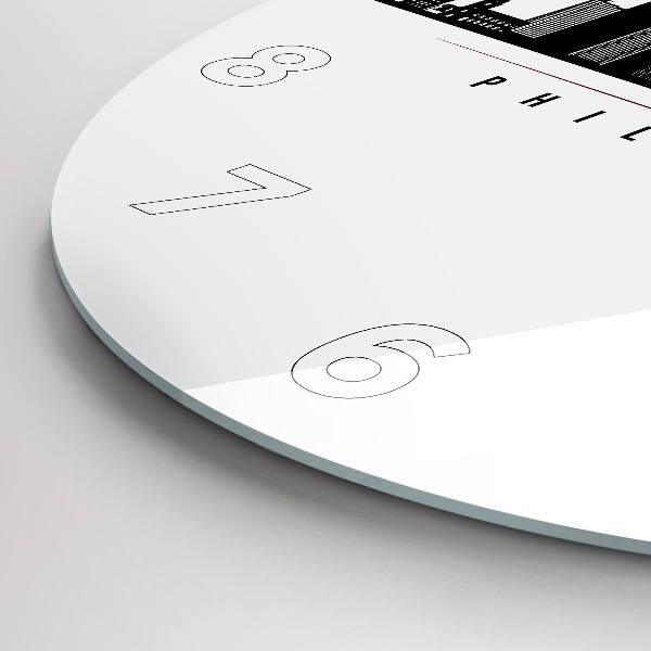 Orologio rotondo Illustrazione di Filadelfia