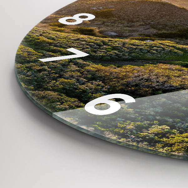 Orologio rotondo in vetro La strada per San Francisco