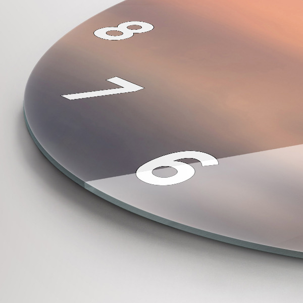 Orologio rotondo in vetro Lago Balaton Stati Uniti