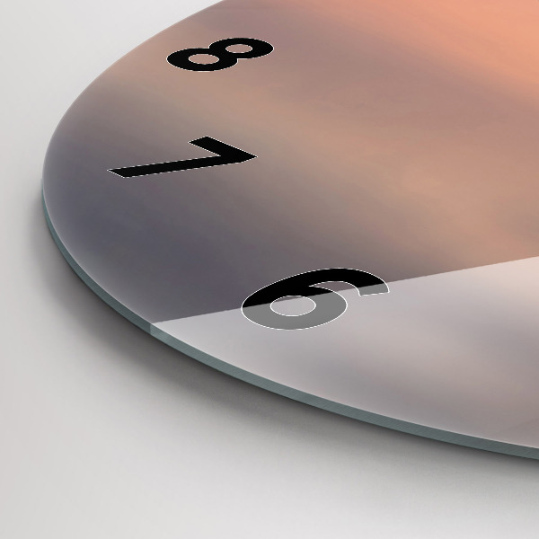 Orologio rotondo in vetro Lago Balaton Stati Uniti