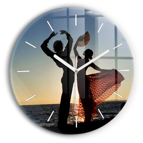 Orologio rotondo Danza spagnola in mare