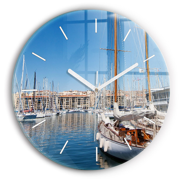 Orologio rotondo Marina a Marsiglia Francia