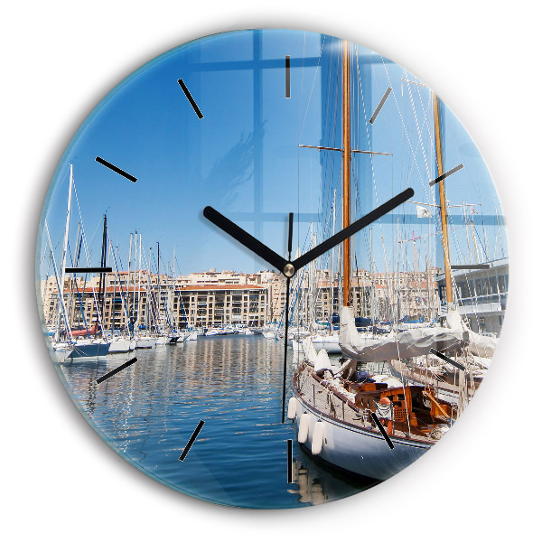 Orologio rotondo Marina a Marsiglia Francia