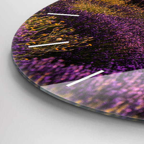 Orologio rotondo Campo di lavanda Francia