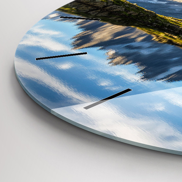 Orologio rotondo in vetro Valle di Chamonix, Alpi