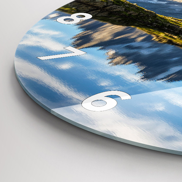 Orologio rotondo in vetro Valle di Chamonix, Alpi