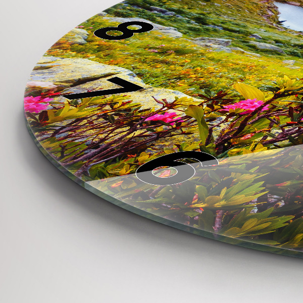 Orologio rotondo in vetro Ghiacciaio del Monte Bianco Chamonix