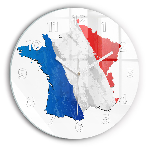 Orologio rotondo Bandiera della Francia
