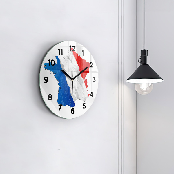 Orologio rotondo Bandiera della Francia