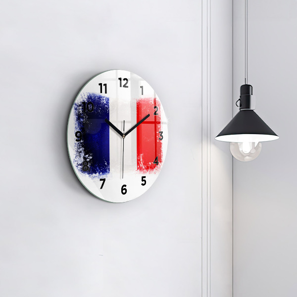 Orologio rotondo Bandiera della Francia
