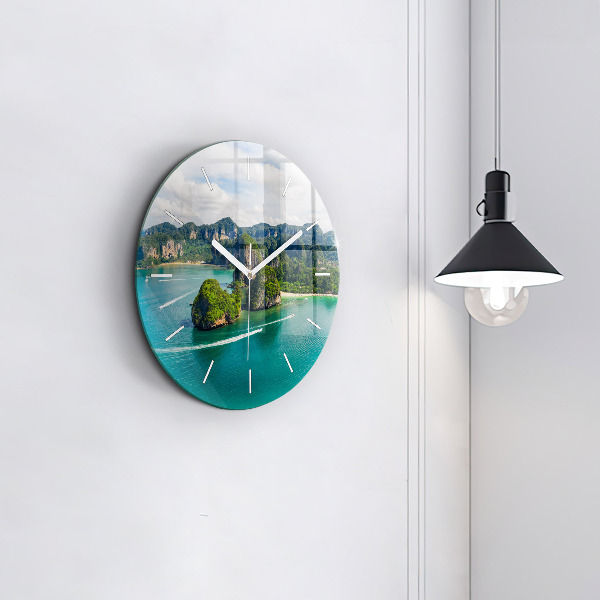 Orologio rotondo Isola in Thailandia