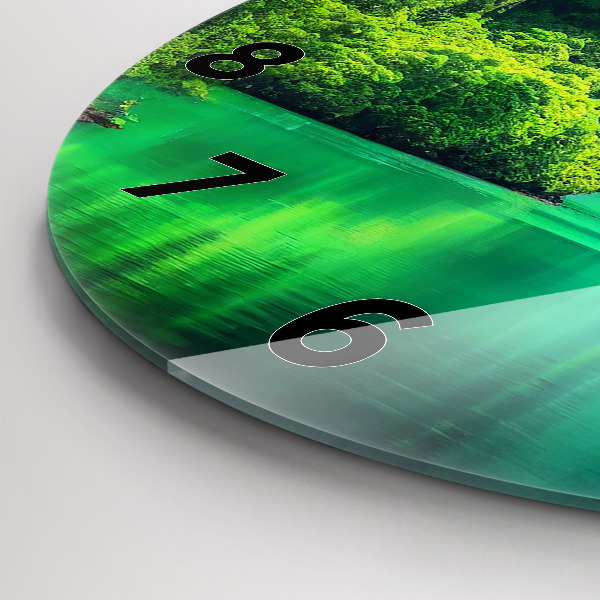 Orologio rotondo in vetro Paesaggio naturale della Thailandia