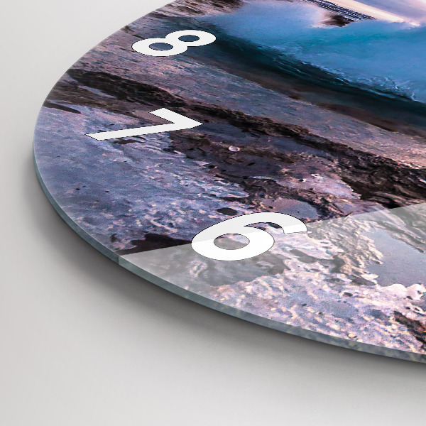 Orologio rotondo Geyser sull'isola d'Islanda