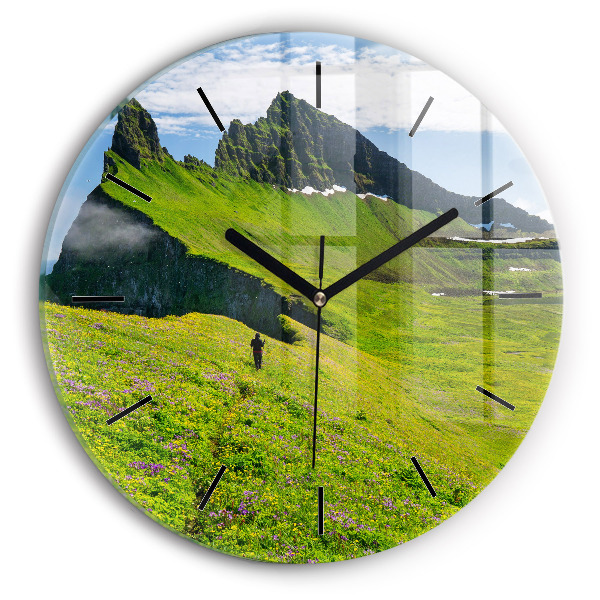 Orologio rotondo in vetro Riserva di Hornstrandir Islanda
