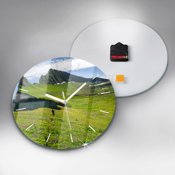 Orologio rotondo in vetro Riserva di Hornstrandir Islanda