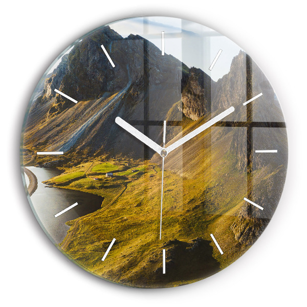 Orologio rotondo Strada in Islanda