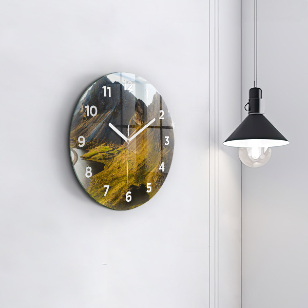 Orologio rotondo Strada in Islanda