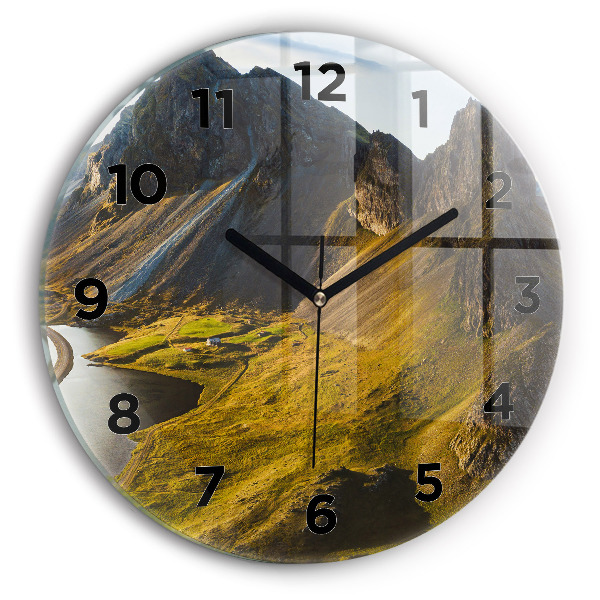 Orologio rotondo Strada in Islanda