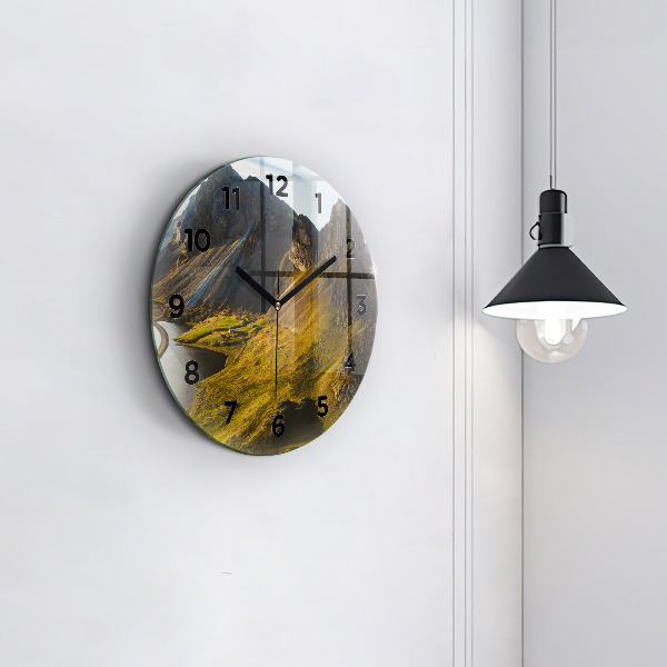 Orologio rotondo Strada in Islanda