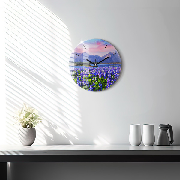 Orologio rotondo Vista sulle montagne Islanda