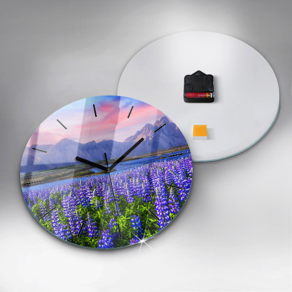Orologio rotondo Vista sulle montagne Islanda