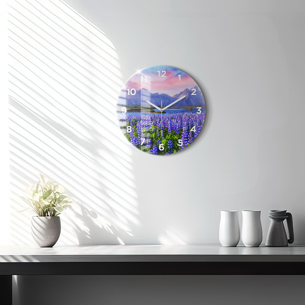 Orologio rotondo Vista sulle montagne Islanda