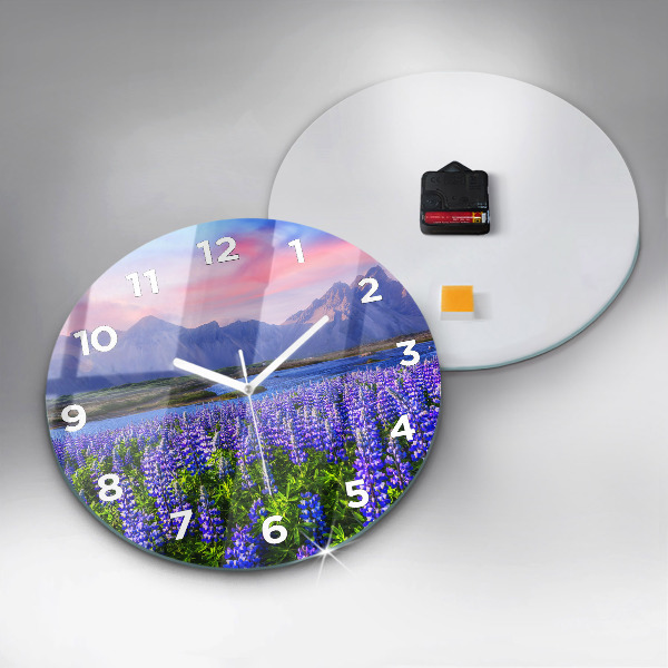 Orologio rotondo Vista sulle montagne Islanda