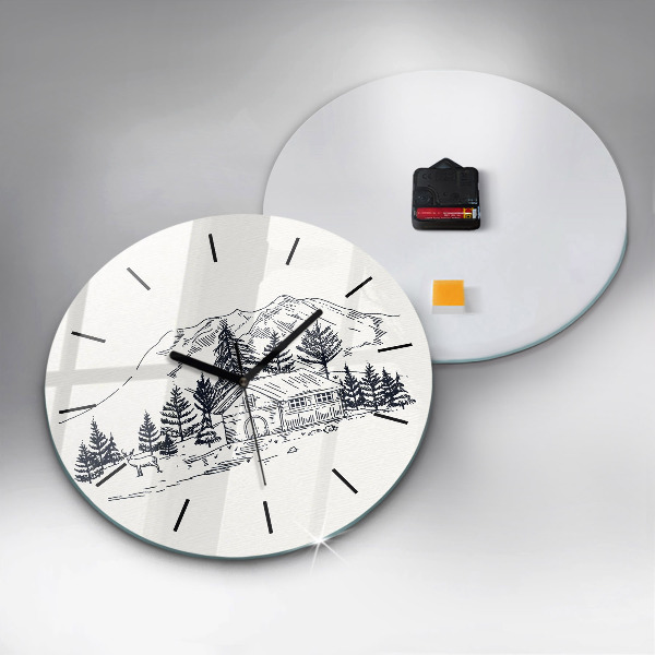 Orologio rotondo Città dei cartoni animati