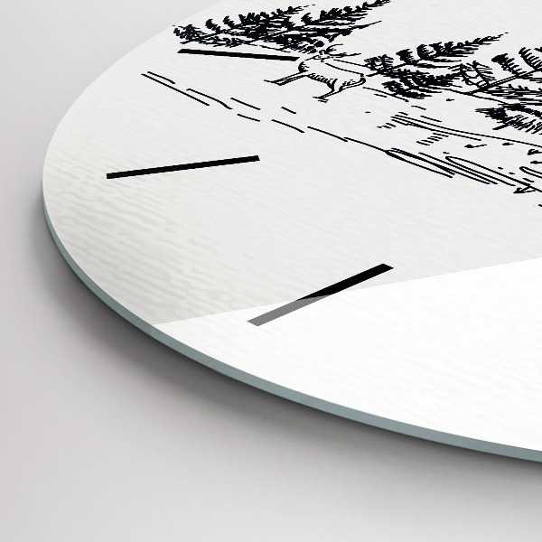 Orologio rotondo Città dei cartoni animati