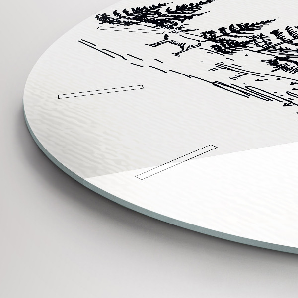 Orologio rotondo Città dei cartoni animati