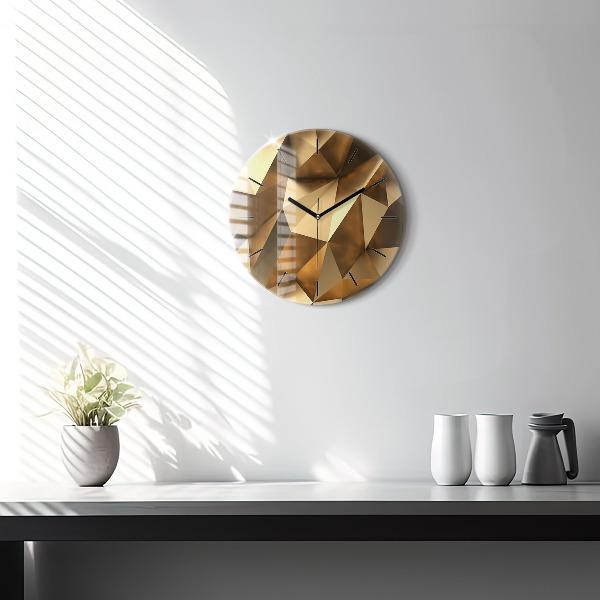 Orologio rotondo Texture geometrica
