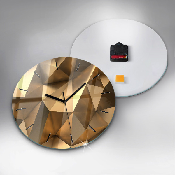 Orologio rotondo Texture geometrica