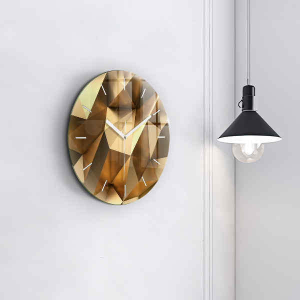 Orologio rotondo Texture geometrica