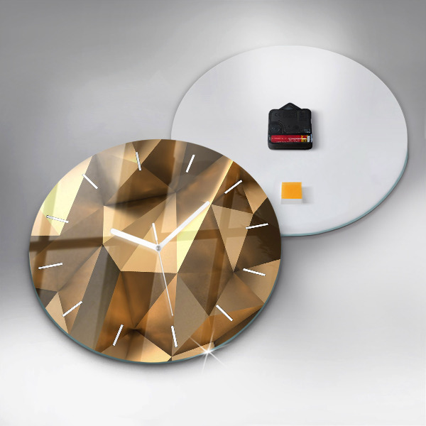 Orologio rotondo Texture geometrica