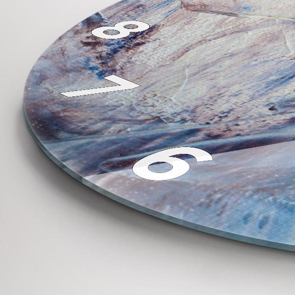 Orologio rotondo Texture di vernice astratta