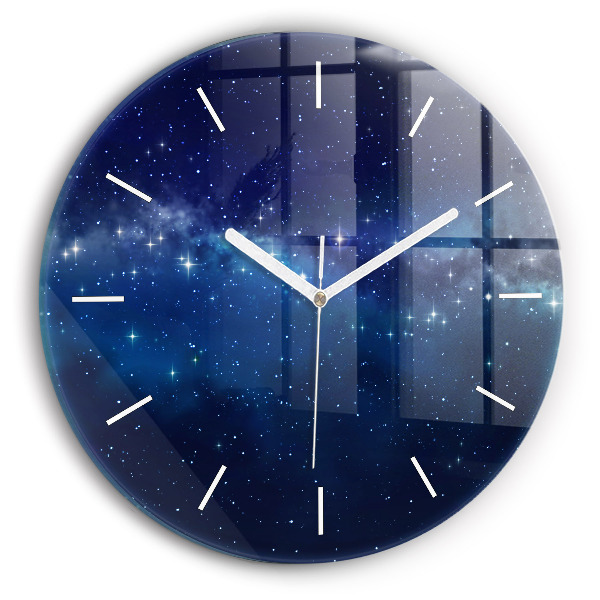 Orologio rotondo Stelle del cielo scuro