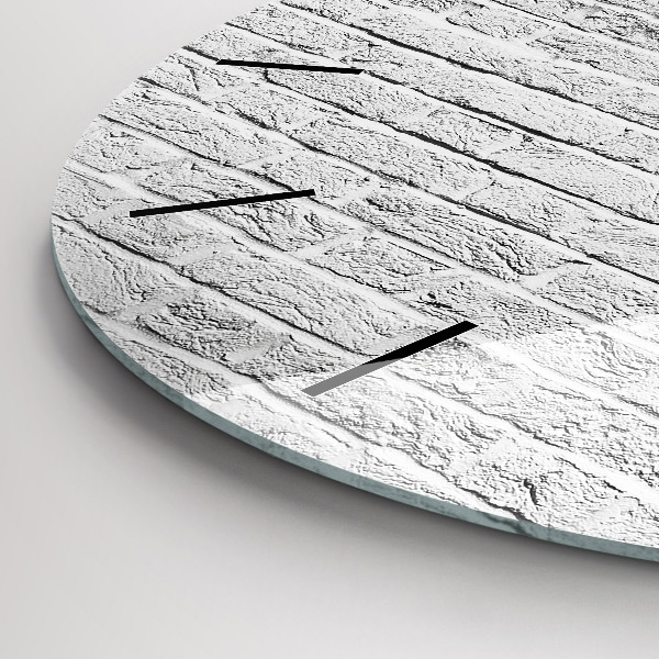 Orologio rotondo Un muro di mattoni leggeri