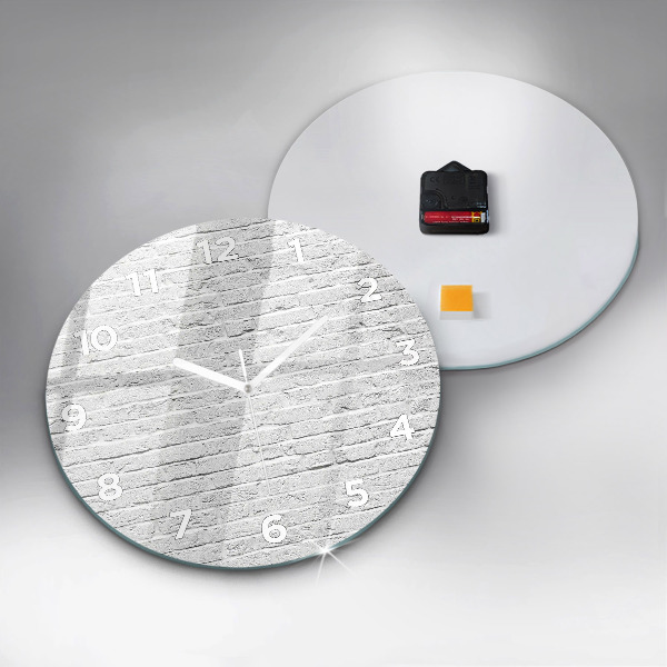 Orologio rotondo Un muro di mattoni leggeri