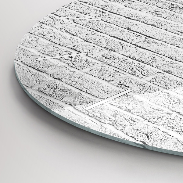 Orologio rotondo Un muro di mattoni leggeri