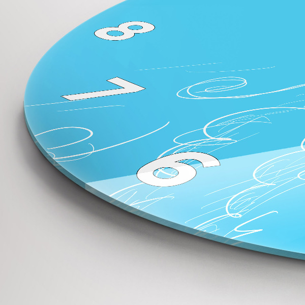 Orologio rotondo in vetro Disegno della lampadina