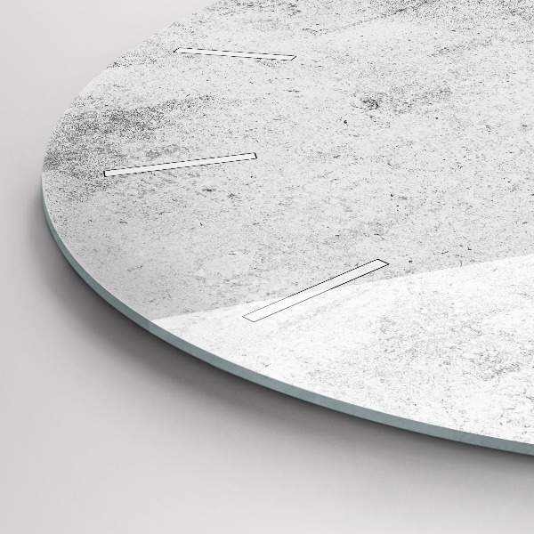 Orologio rotondo in vetro Muro di cemento