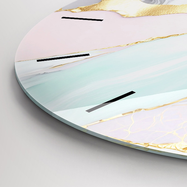 Orologio rotondo in vetro Modello in marmo