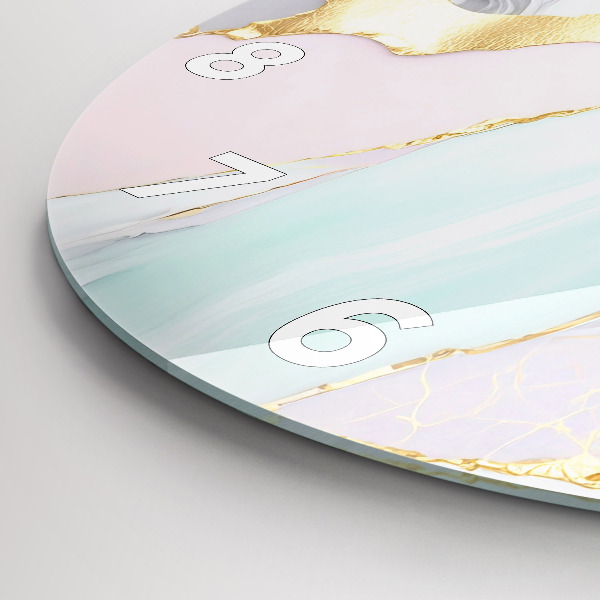 Orologio rotondo in vetro Modello in marmo