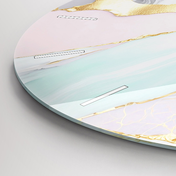 Orologio rotondo in vetro Modello in marmo