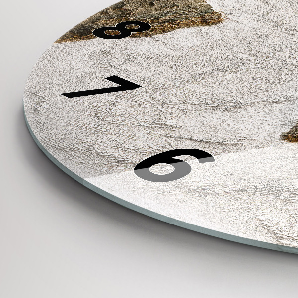 Orologio rotondo in vetro Mappa del vecchio mondo