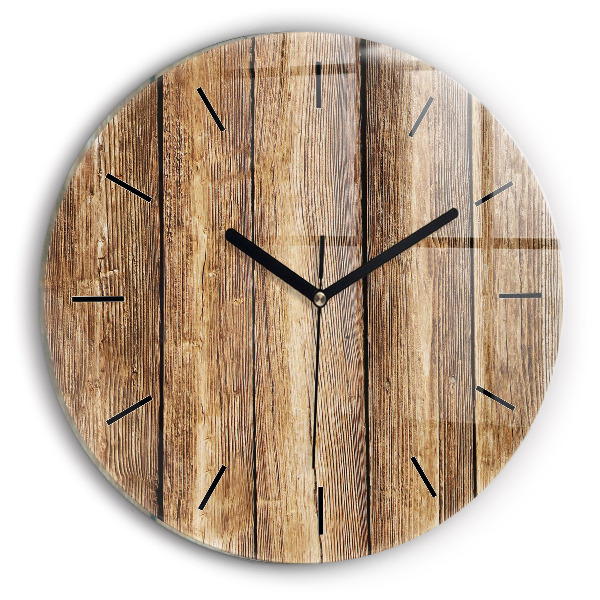 Orologio rotondo Tavole di legno