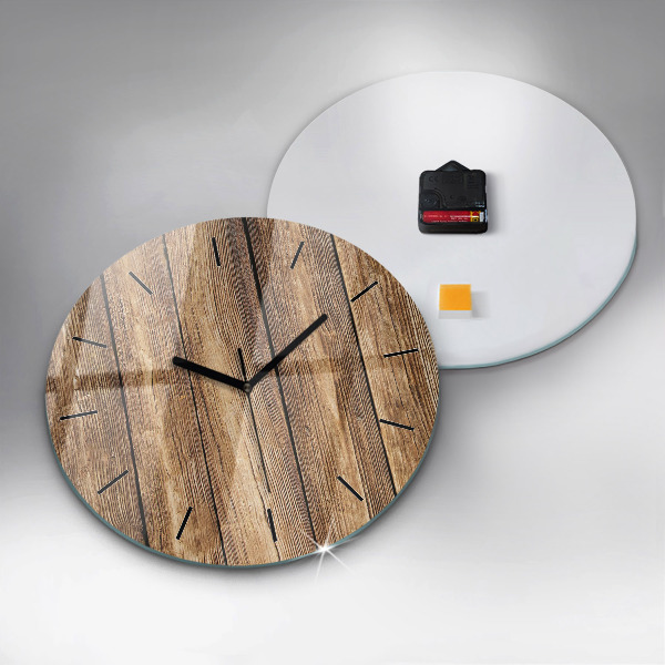Orologio rotondo Tavole di legno