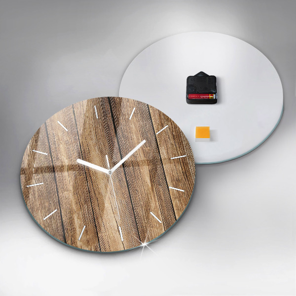 Orologio rotondo Tavole di legno