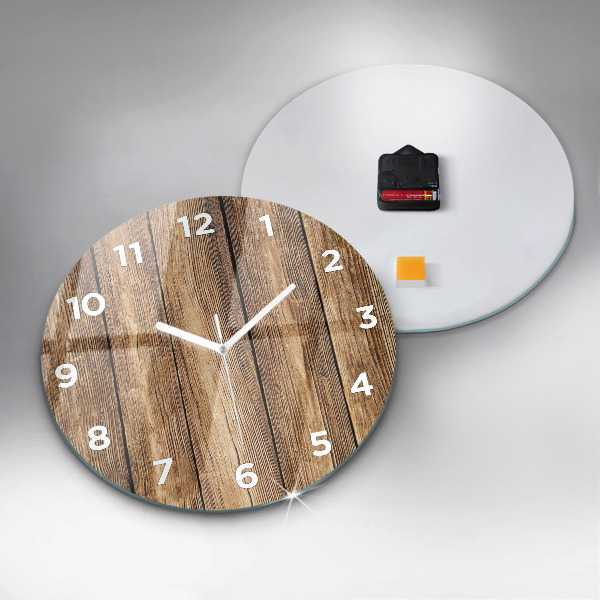 Orologio rotondo Tavole di legno