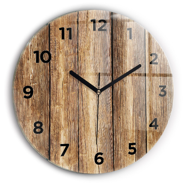 Orologio rotondo Tavole di legno